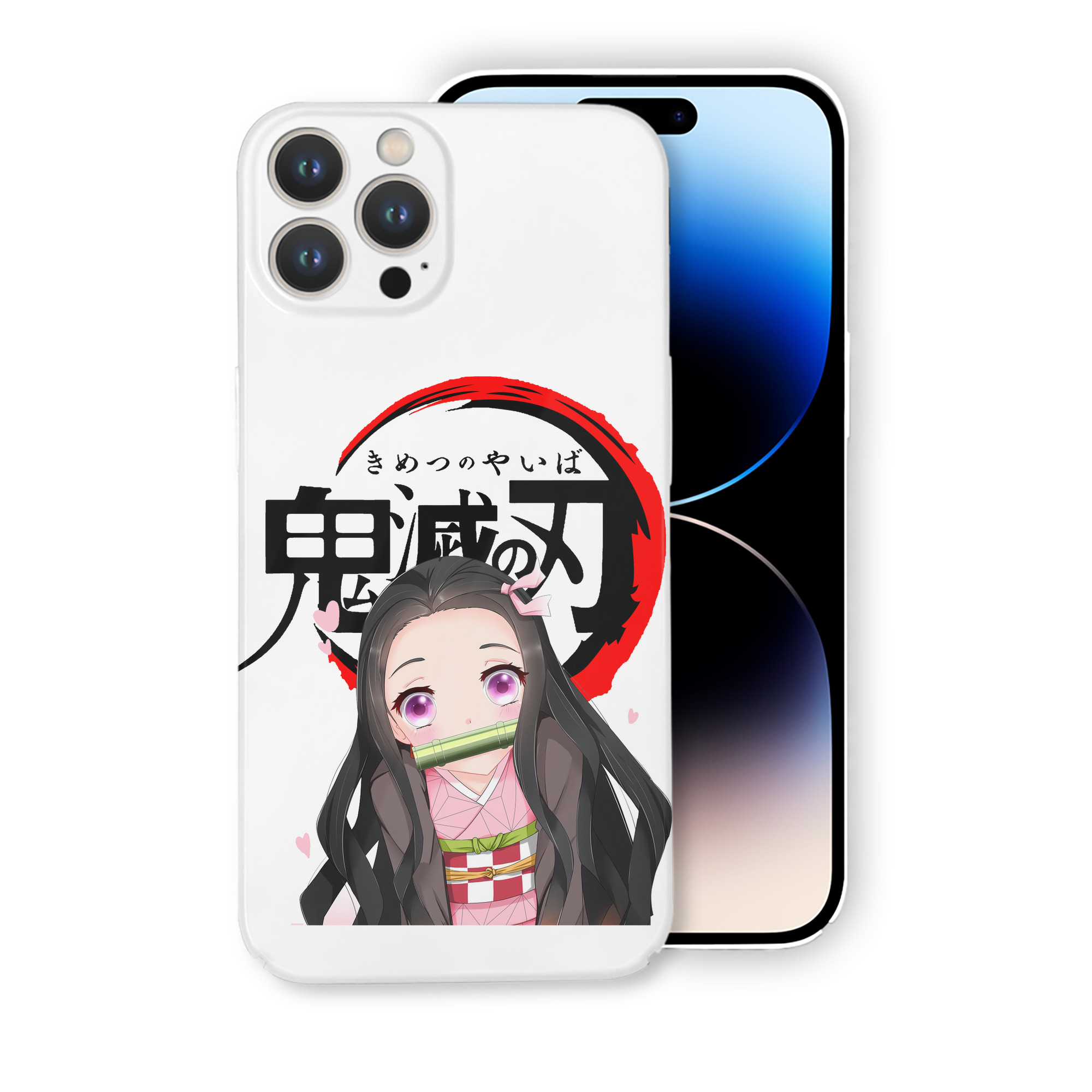 （画像用） 鬼滅の刃（きめつのやいば）竈門 禰󠄀豆子／かまど ねずこ Kamado Nezuko 【iPhone 14シリーズ対応】ハードケース